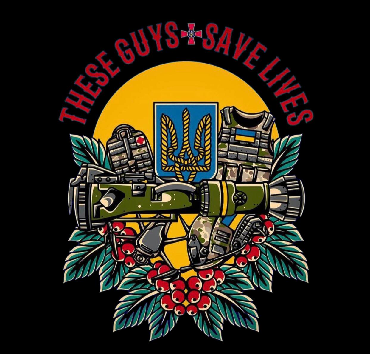 Стікери "These guys save lives"